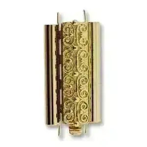 Beadslide Squiggle, Tube Clasp, 10x24mm - Image 6