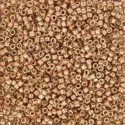 11/0 Delica Beads, DB2518 Shiny Copper, 5 grams