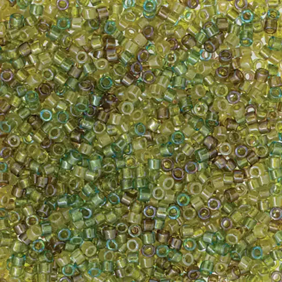 11/0 Delica Beads, DB989 Limeade, 5 grams