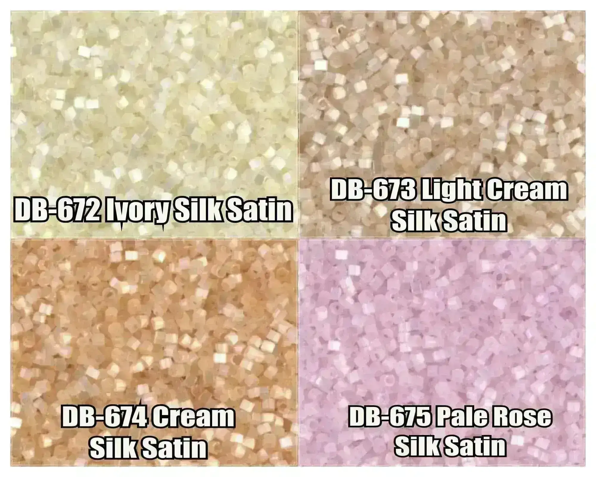 11/0  Delica Beads, DB0672, DB0673, DB0674, DB0675
