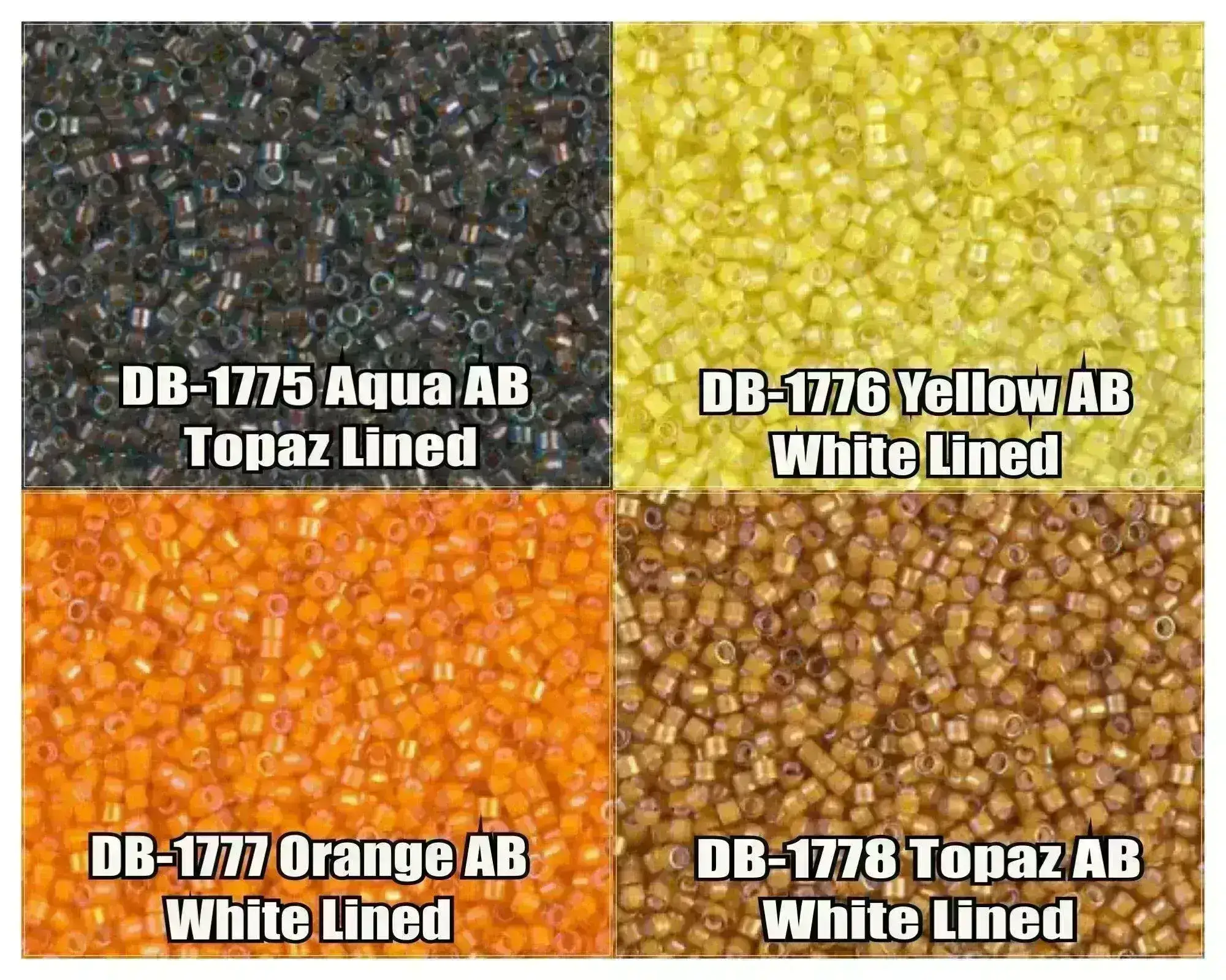 11/0 Delica Beads, DB1775, DB1776, DB1777, DB1778