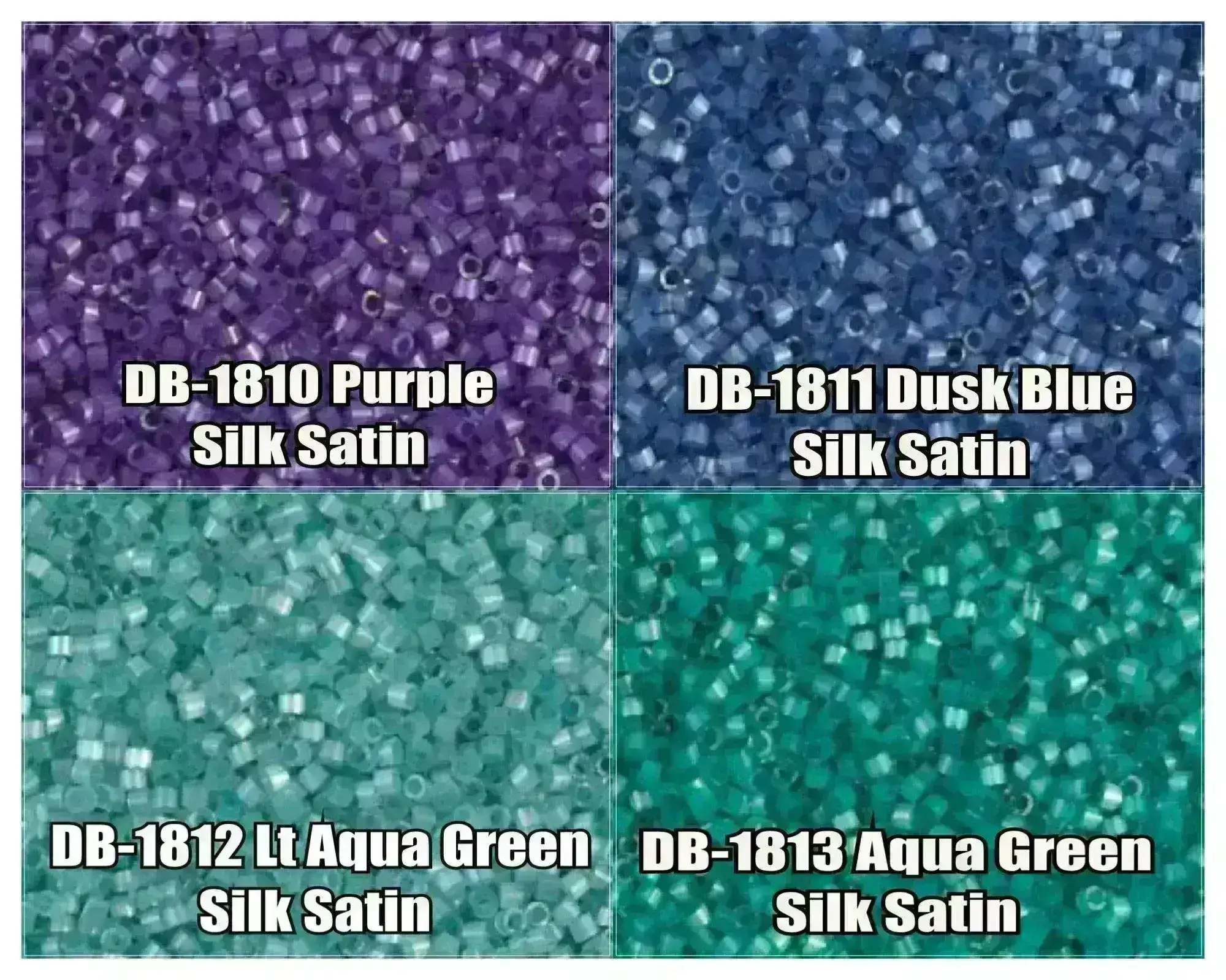 11/0 Delica Beads, DB1810, DB1811, DB1812, DB1813