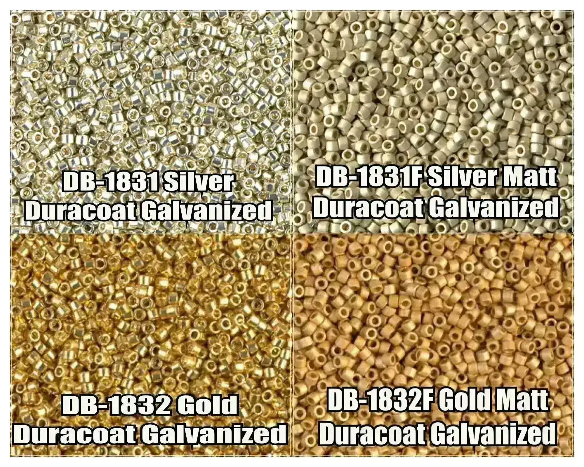 11/0 Delica Beads, DB1831, DB1831f, DB1832, DB1832f