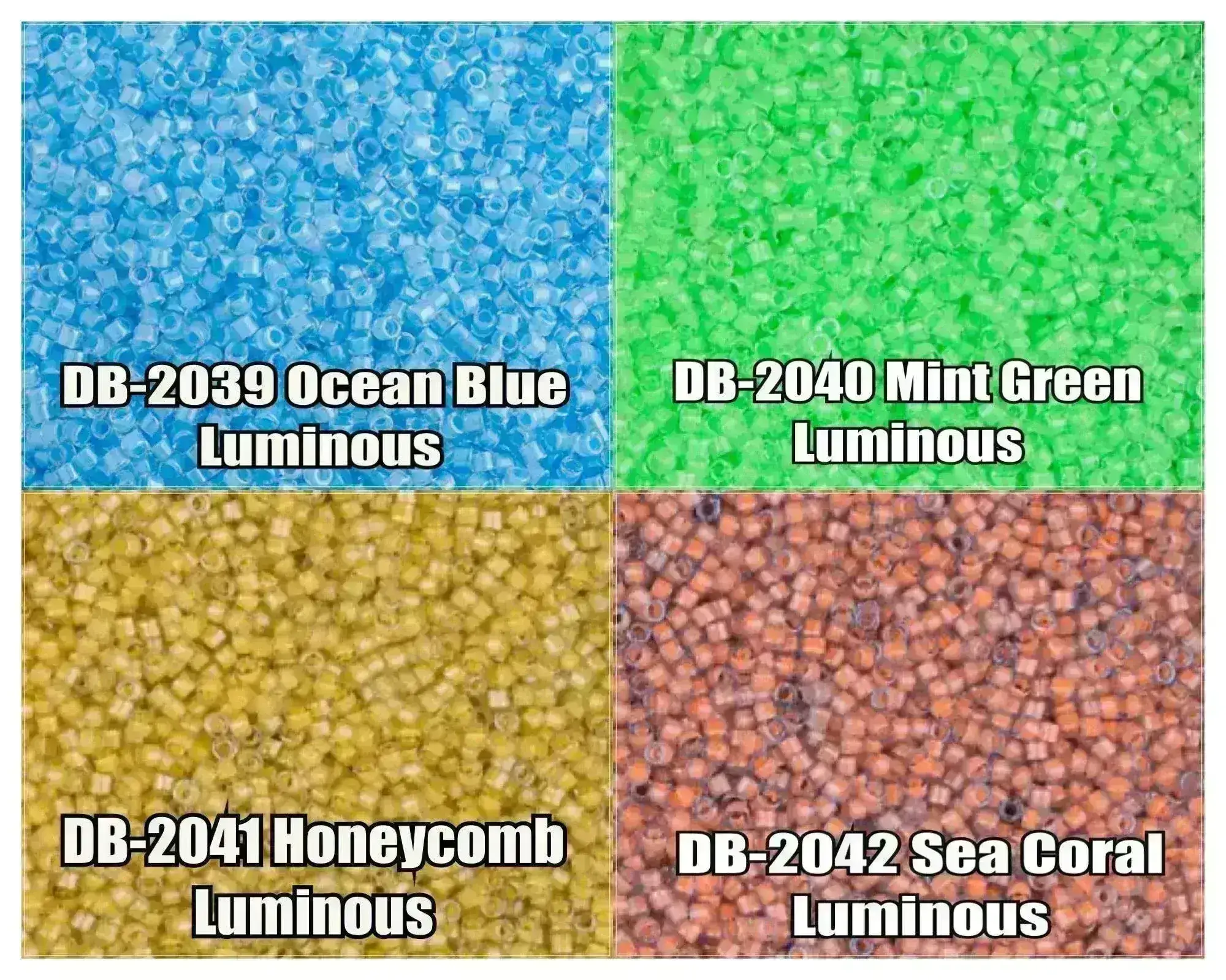 11/0 Delica Beads, DB2039, DB2040, DB2041, DB2042