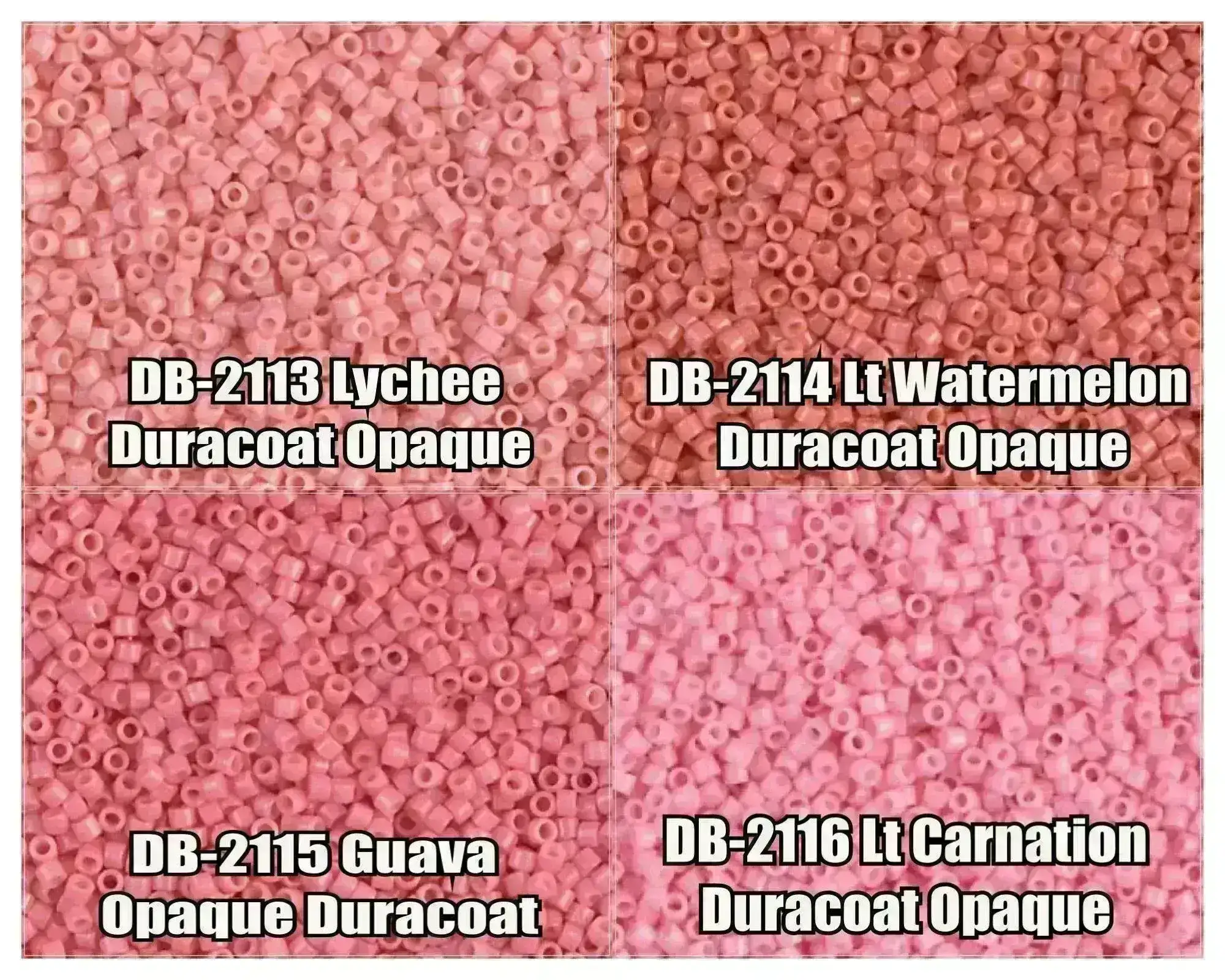 11/0  Delica Beads, DB2113, DB2114, DB2115, DB2116