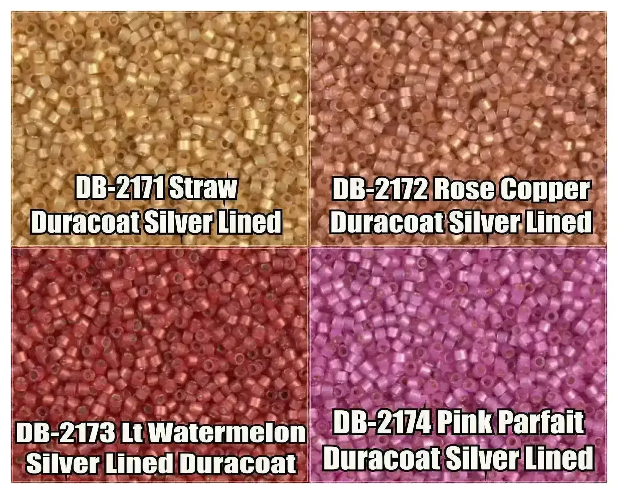 11/0 Delica Beads, DB2171, DB2172, DB2173, DB2174