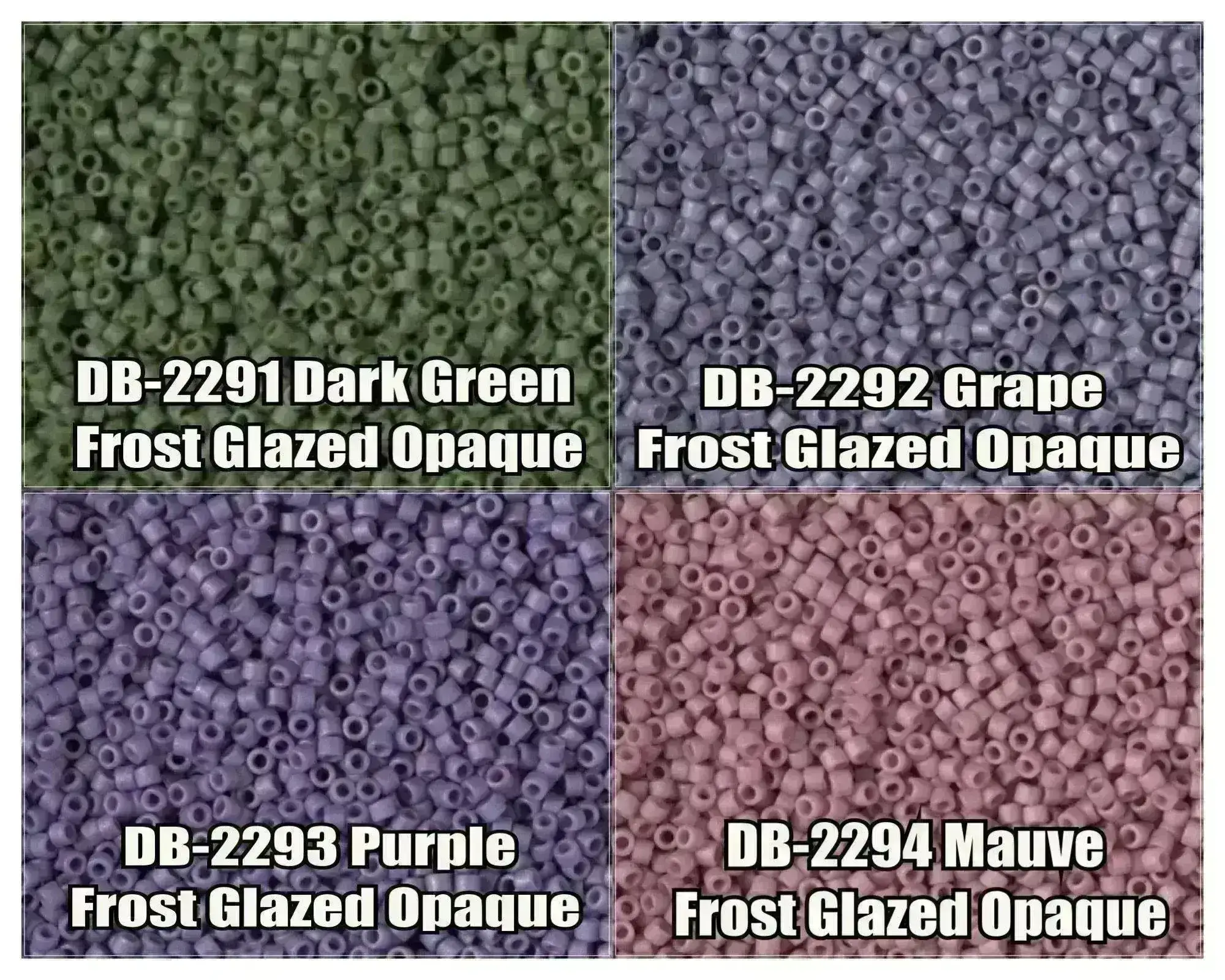11/0 Delica Beads, DB2291, DB2292, DB2293, DB2294