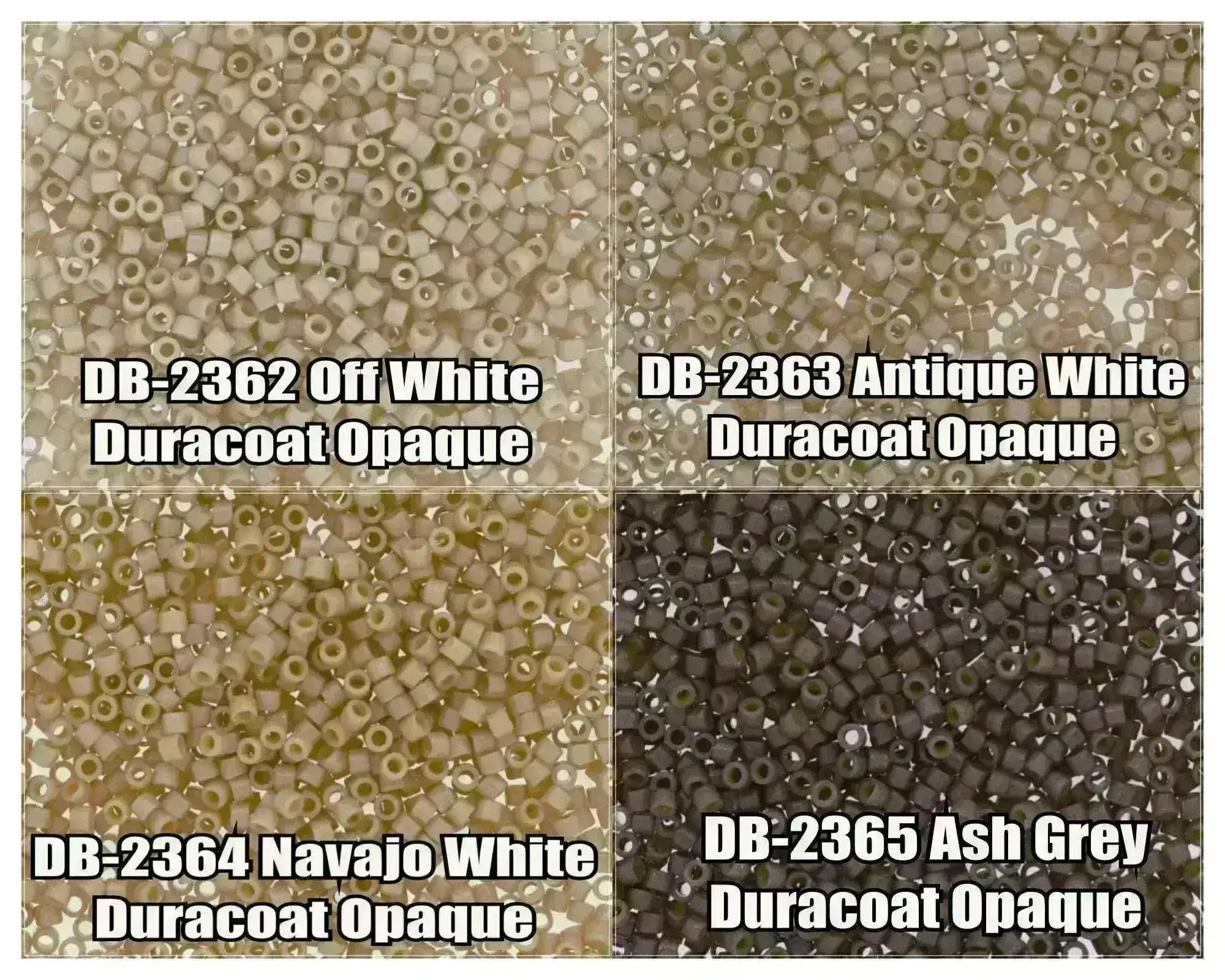 11/0 Delica Beads, DB2362, DB2363, DB2364, DB2365