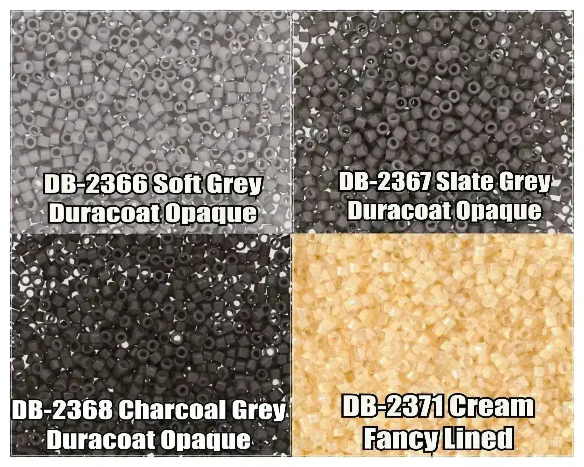 11/0 Delica Beads, DB2366, DB2367, DB2368, DB2371
