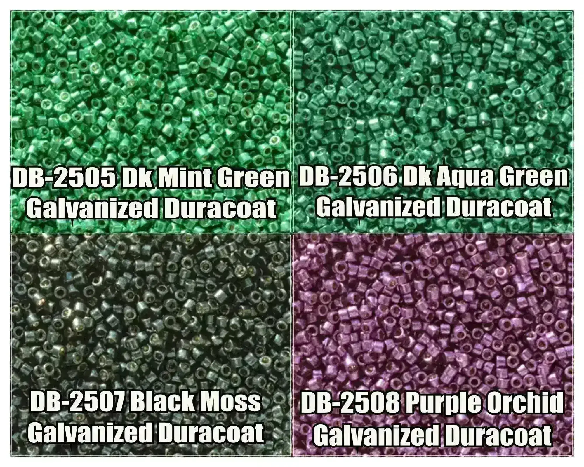11/0  Delica Beads, DB2505, DB2506, DB2507, DB2508