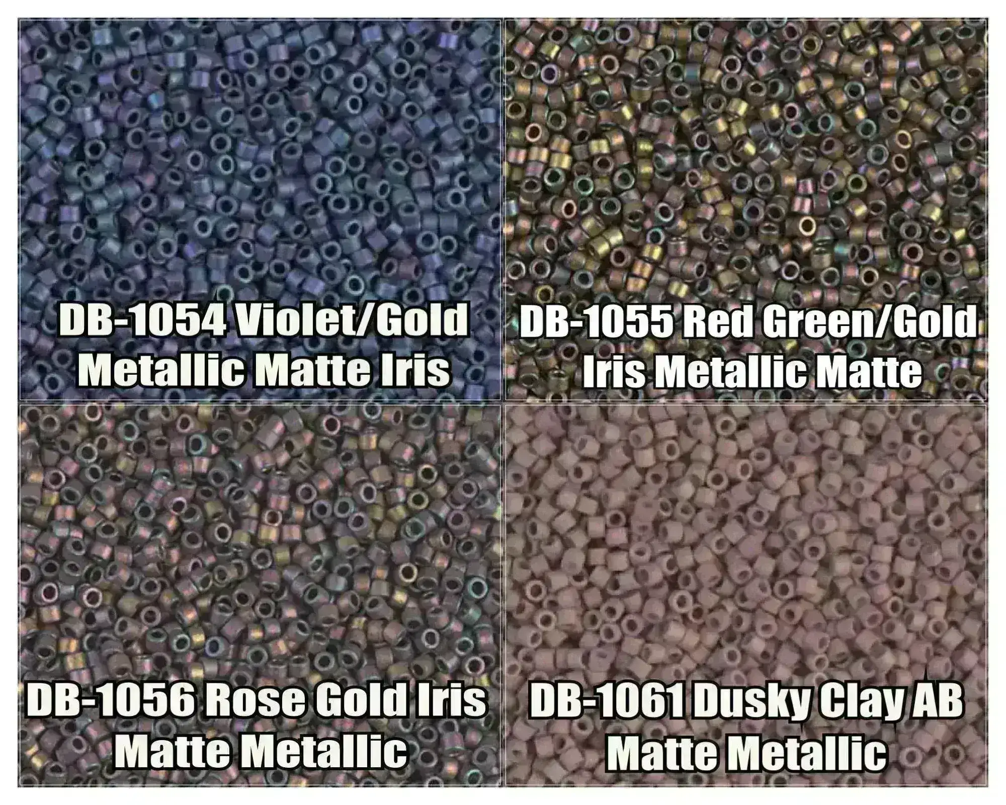 11/0 Delica Beads, DB1054, DB1055, DB1056, DB1061