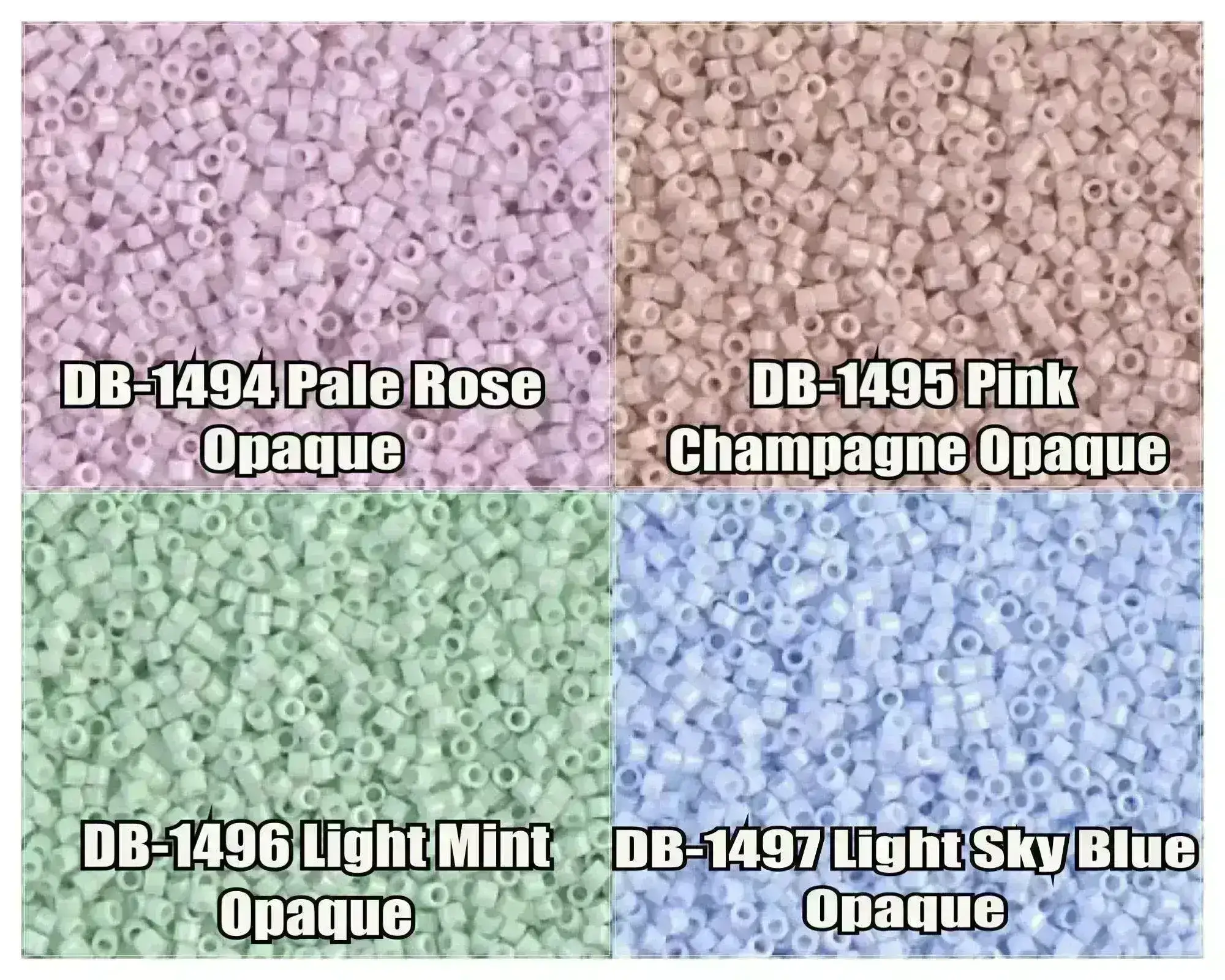 11/0 Delica Beads, DB1494, DB1495, DB1496, DB1497