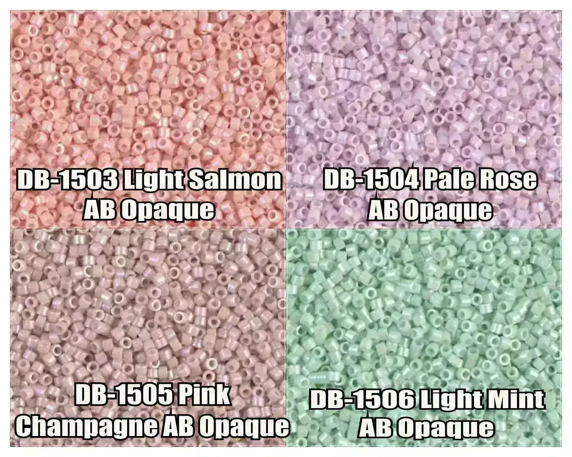 11/0 Delica Beads, DB1503, DB1504, DB1505, DB1506