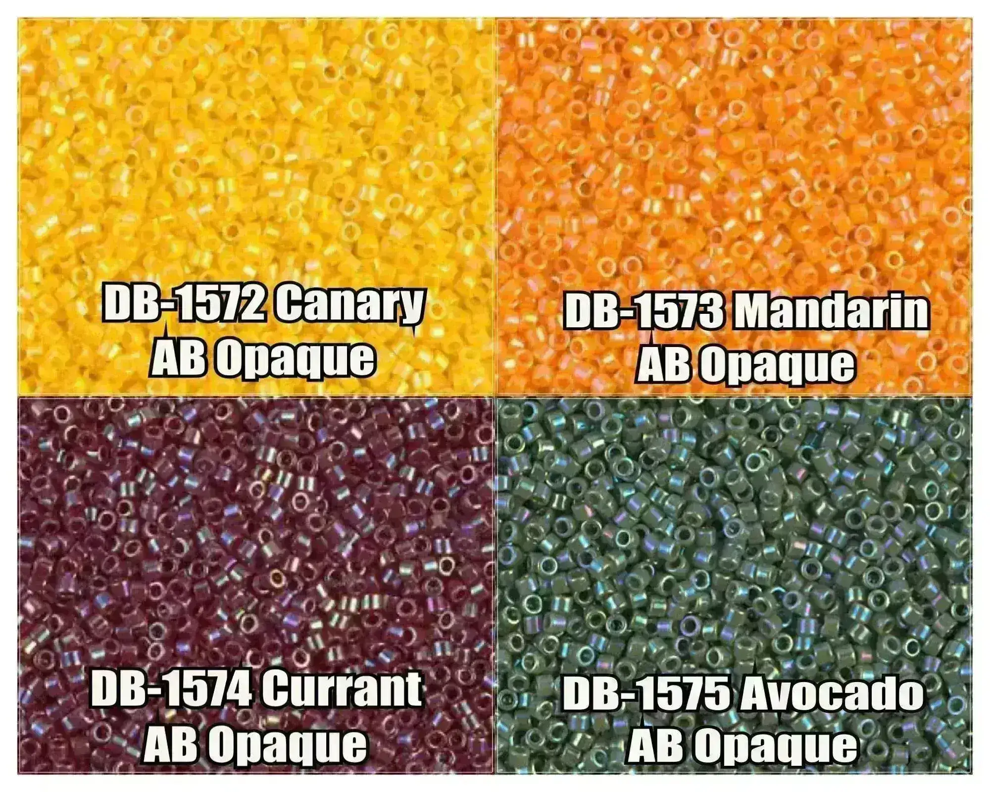 11/0 Delica Beads, DB1572, DB1573, DB1574, DB1575