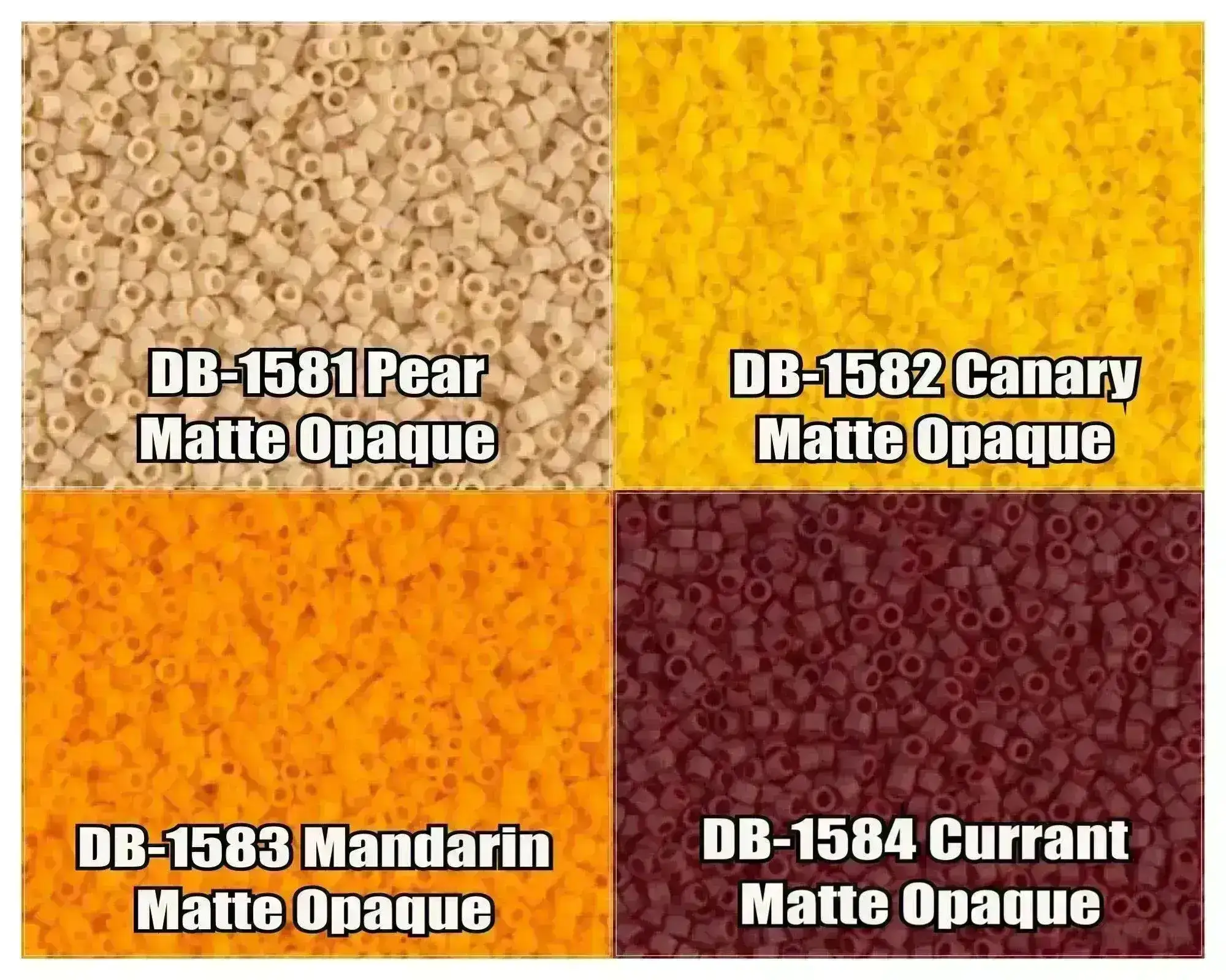 11/0 Delica Beads, DB1581, DB1582, DB1583, DB1584