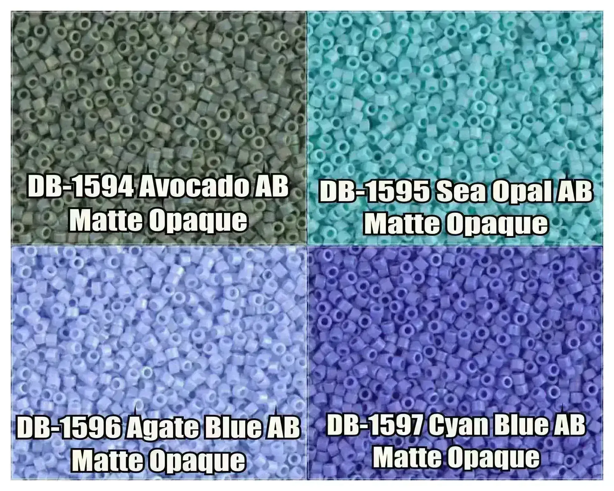 11/0 Delica Beads, DB1594, DB1595, DB1596, DB1597