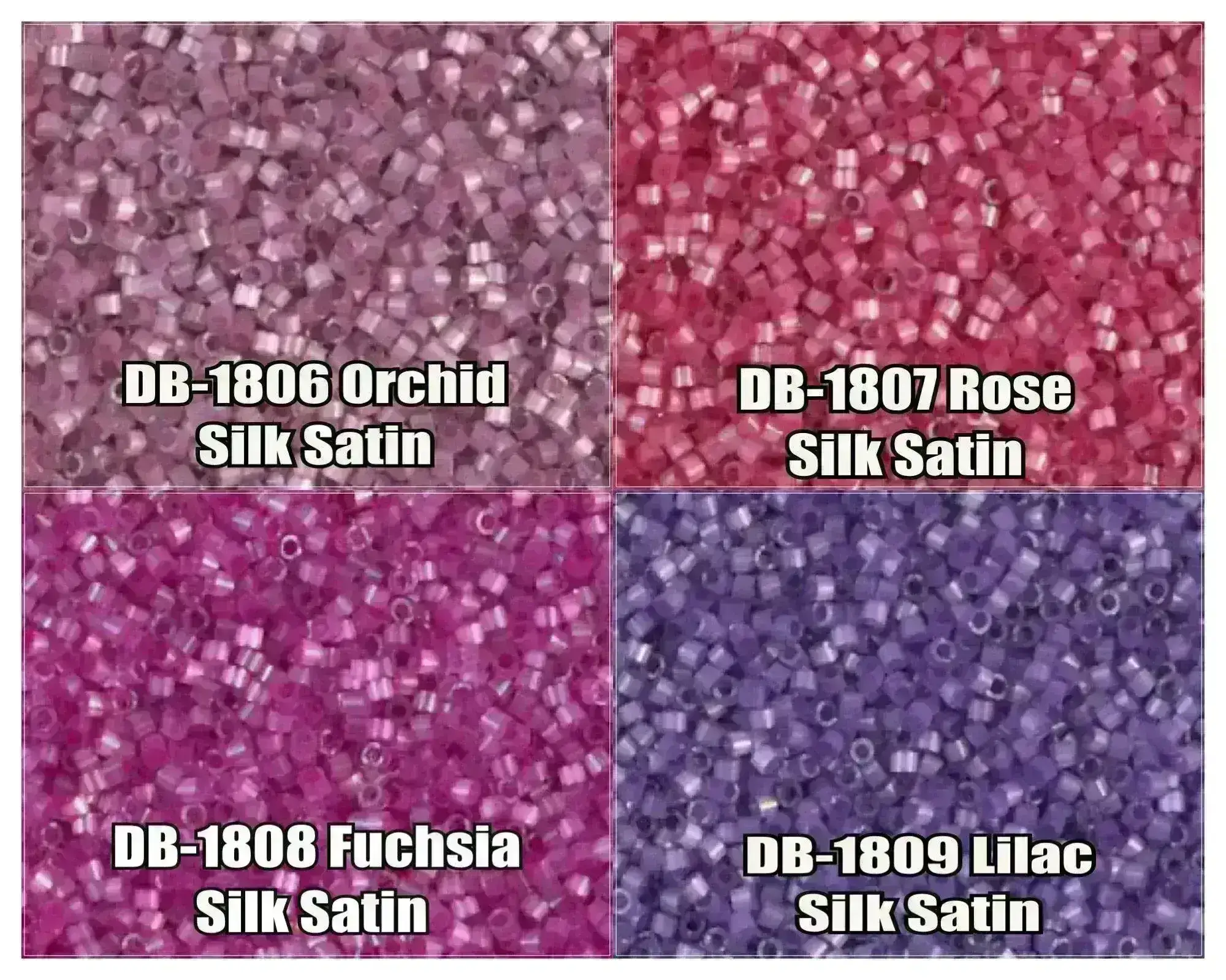11/0 Delica Beads, DB1806 DB1807, DB1808, DB1809