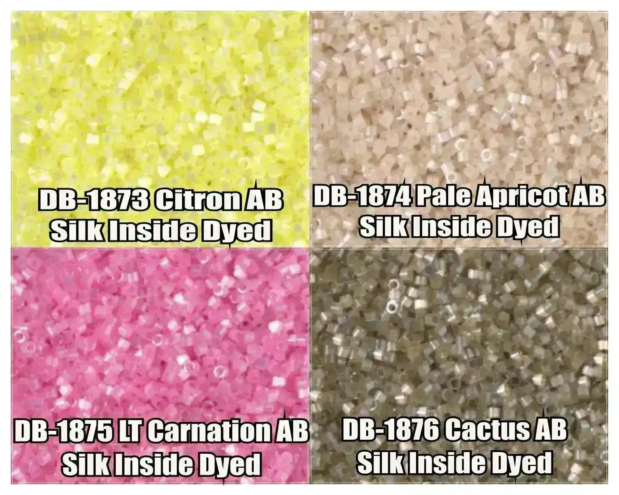 11/0 Delica Beads, DB1873, DB1874, DB1875, DB1876