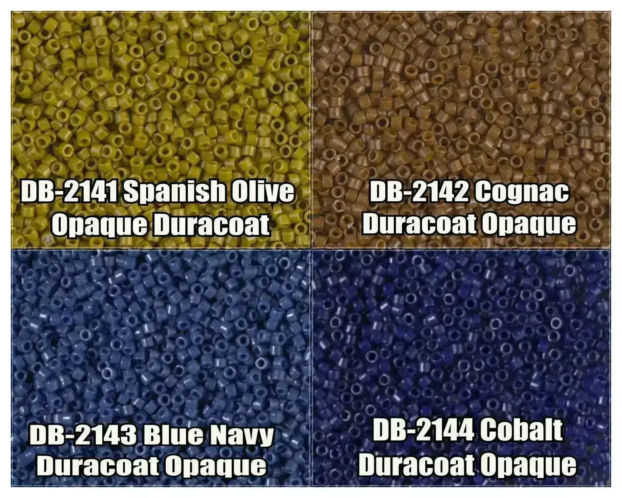 11/0 Delica Beads, DB2141, DB2142, DB2143, DB2144