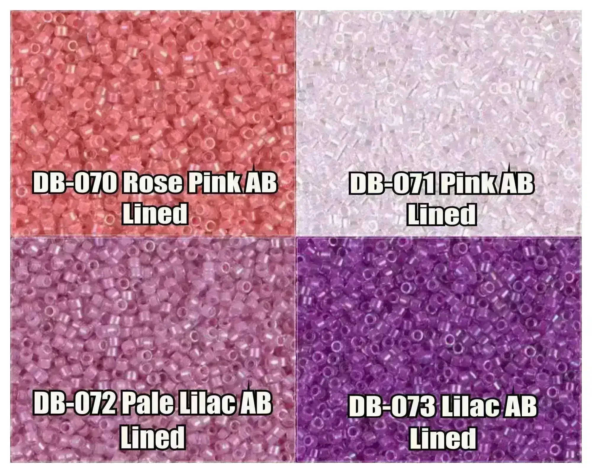 11/0 Delica Beads, DB0070, DB0071, DB0072, DB0073