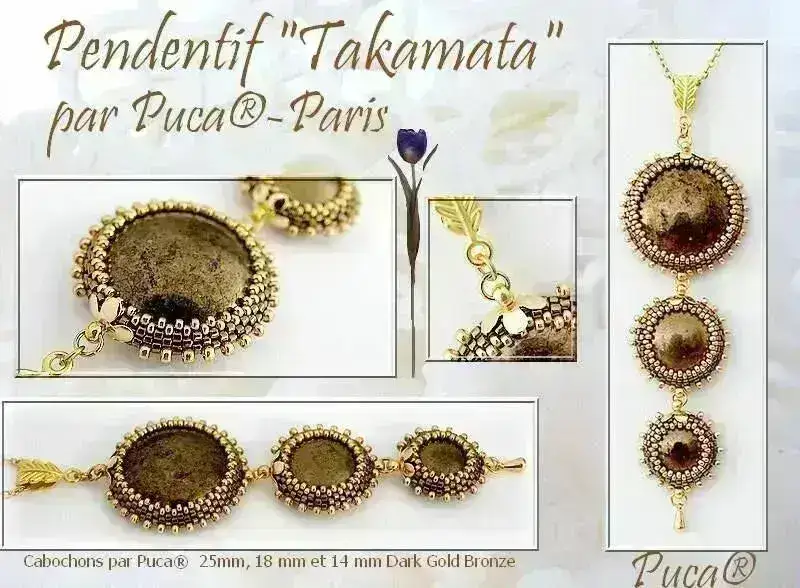 Cabochons par Puca, 14mm, Ceramic Look Collection - Image 6