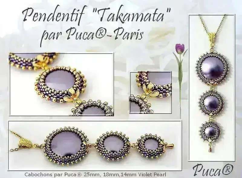 Cabochons par Puca, 14mm, Ceramic Look Collection - Image 7