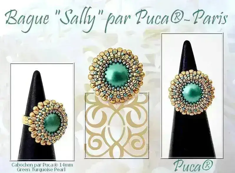 Cabochons par Puca, 14mm, Pearl Collection - Image 8