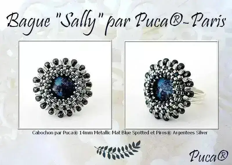 Cabochons par Puca, 14mm, Jet Collection - Image 9