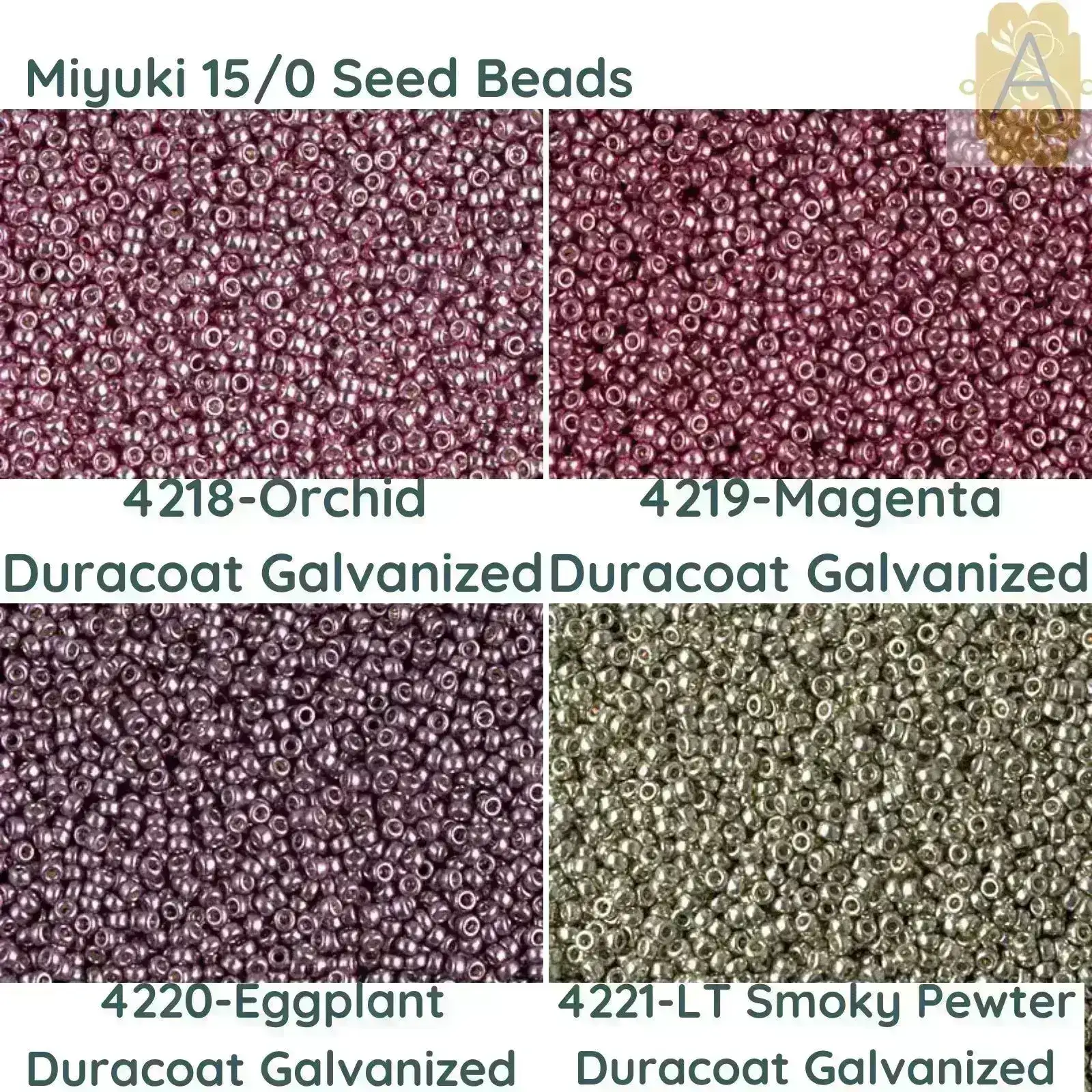 15/0 Miyuki Round Seed Beads, 8.2g 15-4218, 15-4219, 15-4220, 15-4221