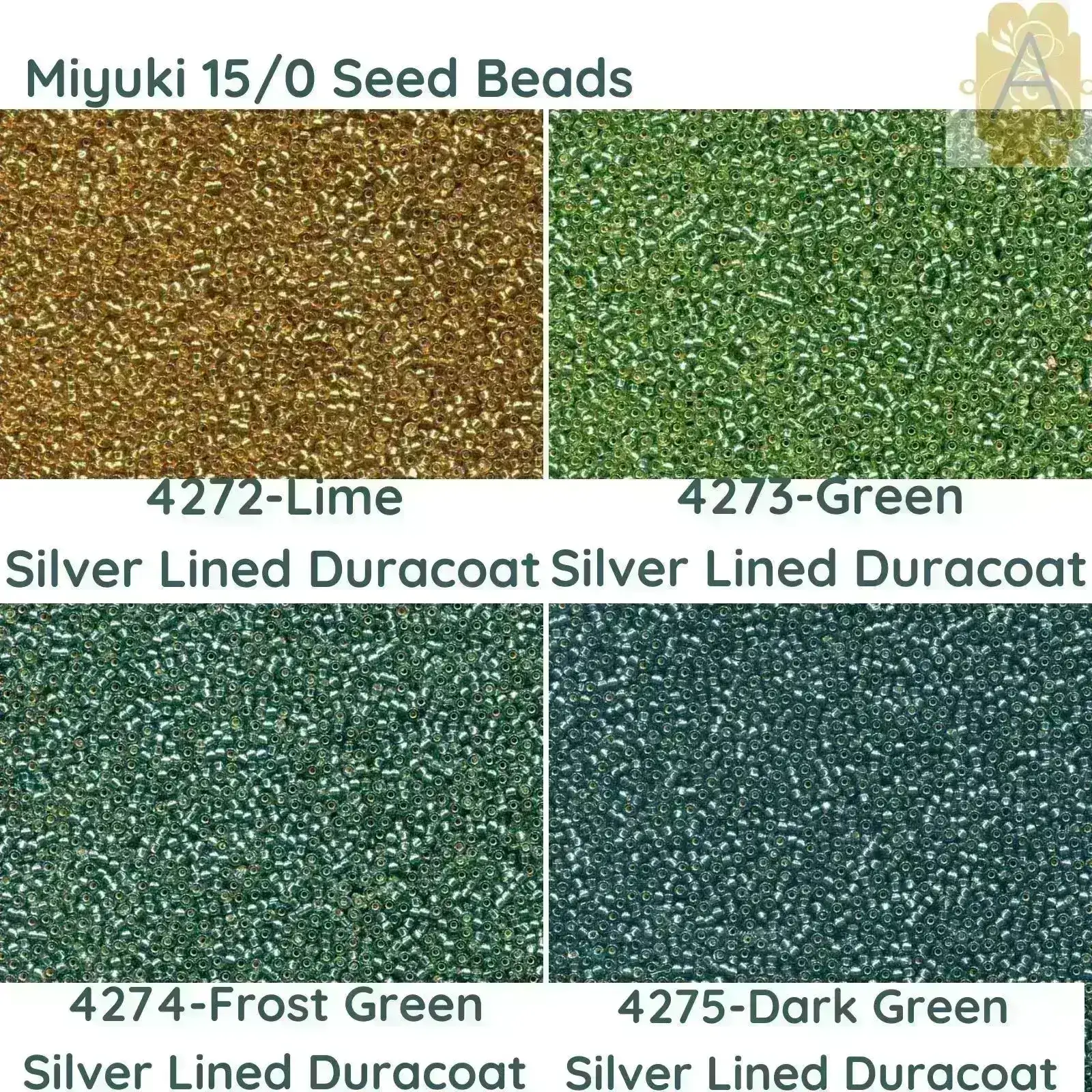 15/0 Miyuki Round Seed Beads, 8.2g 15-4272, 15-4273, 15-4274, 15-4275