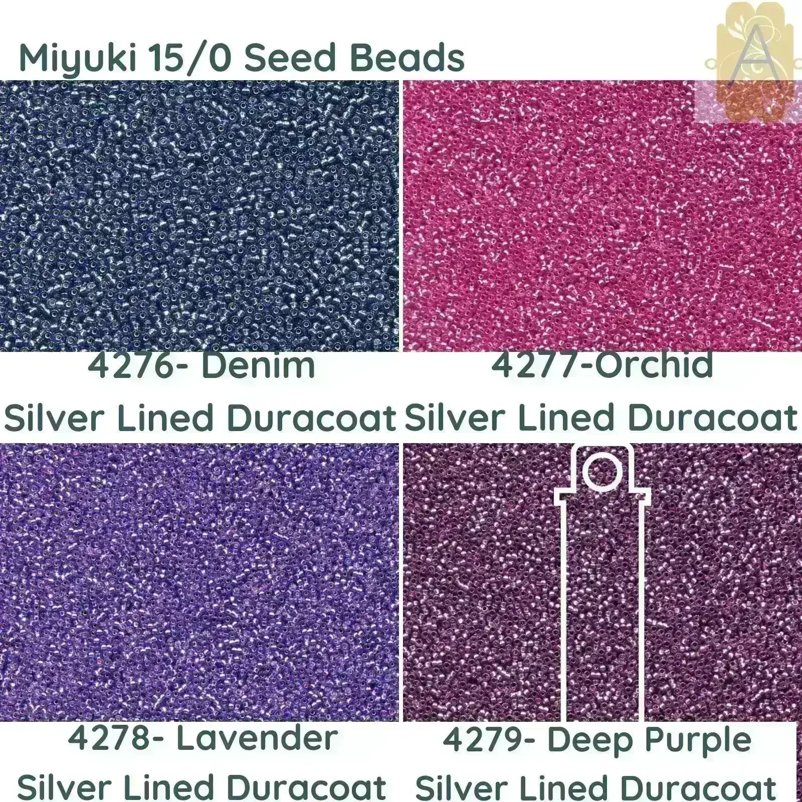 15/0 Miyuki Round Seed Beads, 8.2g 15-4276, 15-4277, 15-4278, 15-4279