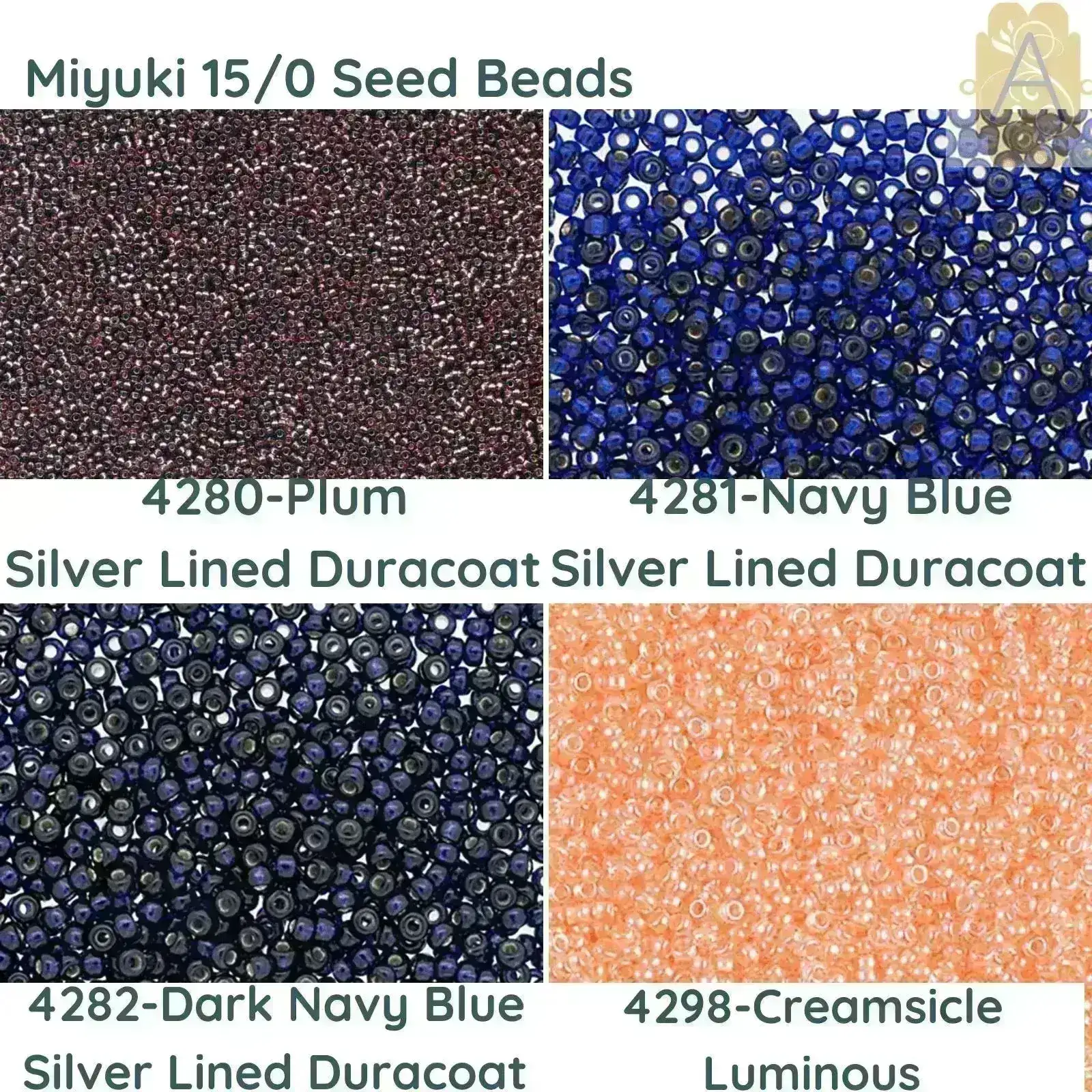 15/0 Miyuki Round Seed Beads, 8.2g 15-4280, 15-4281, 15-4282, 15-4298