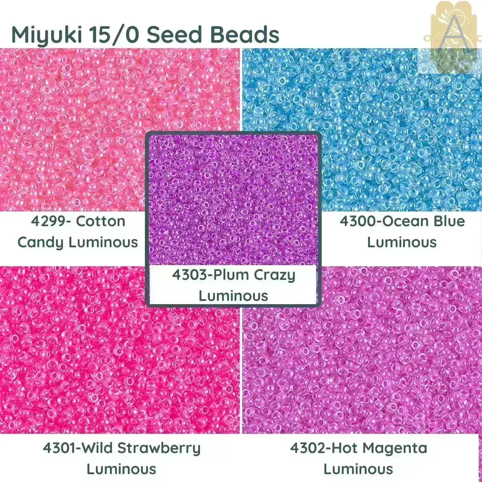 15/0 Miyuki Round Seed Beads, 8.2g 15-4299, 15-4300, 15-4301, 15-4302, 15-4303