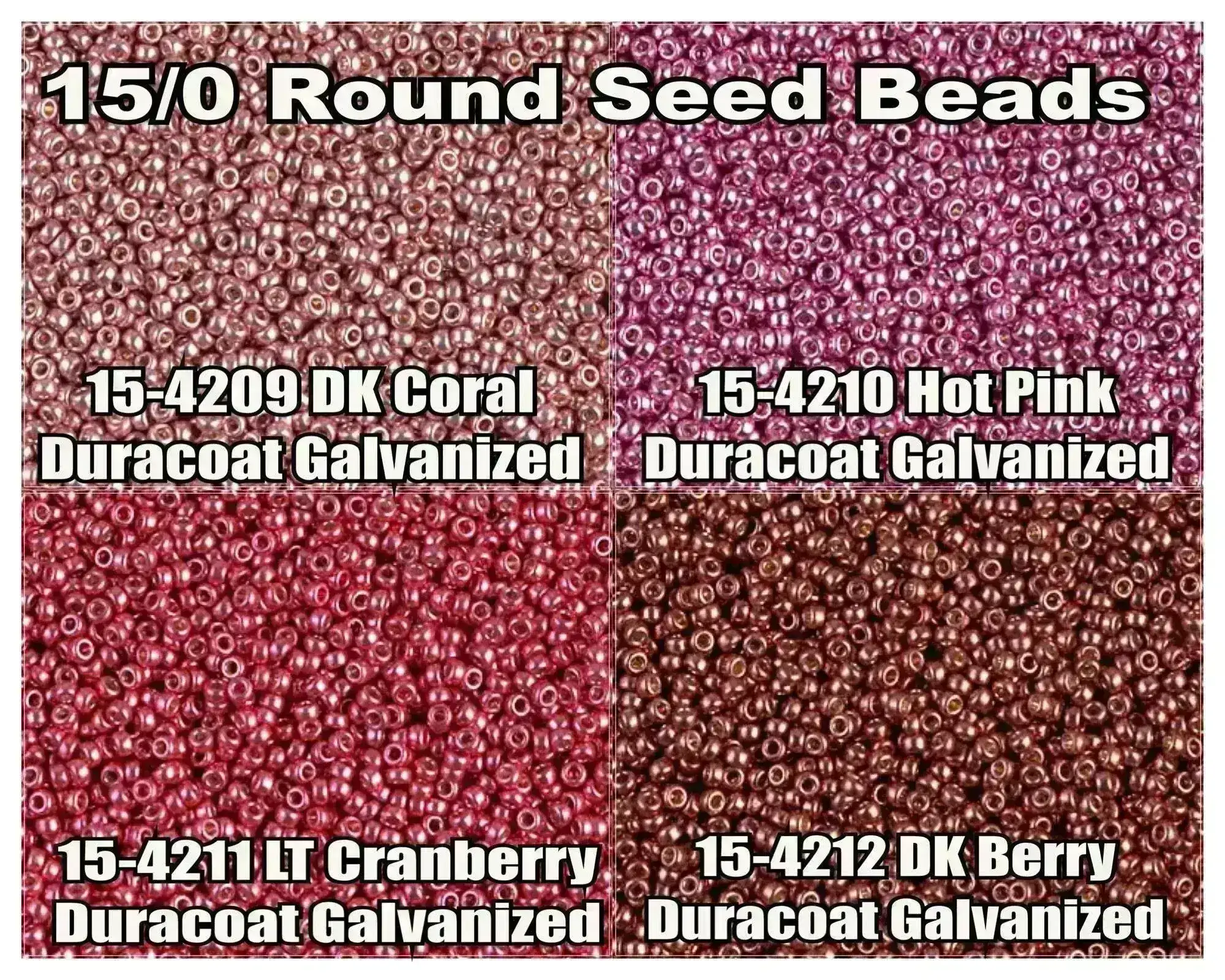 15/0 Miyuki Round Seed Beads 8.2g 15-4209, 15-4210, 15-4211, 15-4212