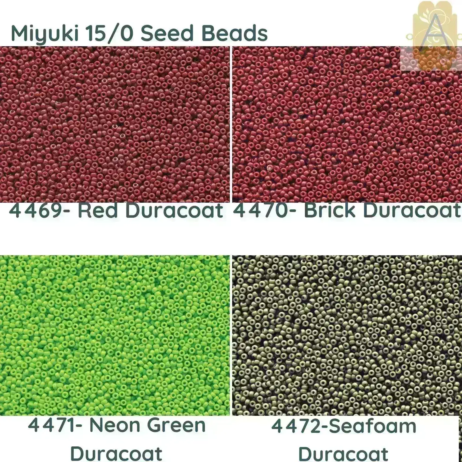 15/0 Miyuki Round Seed Beads 8.2g 15-4469, 15-4470, 15-4471, 15-4474