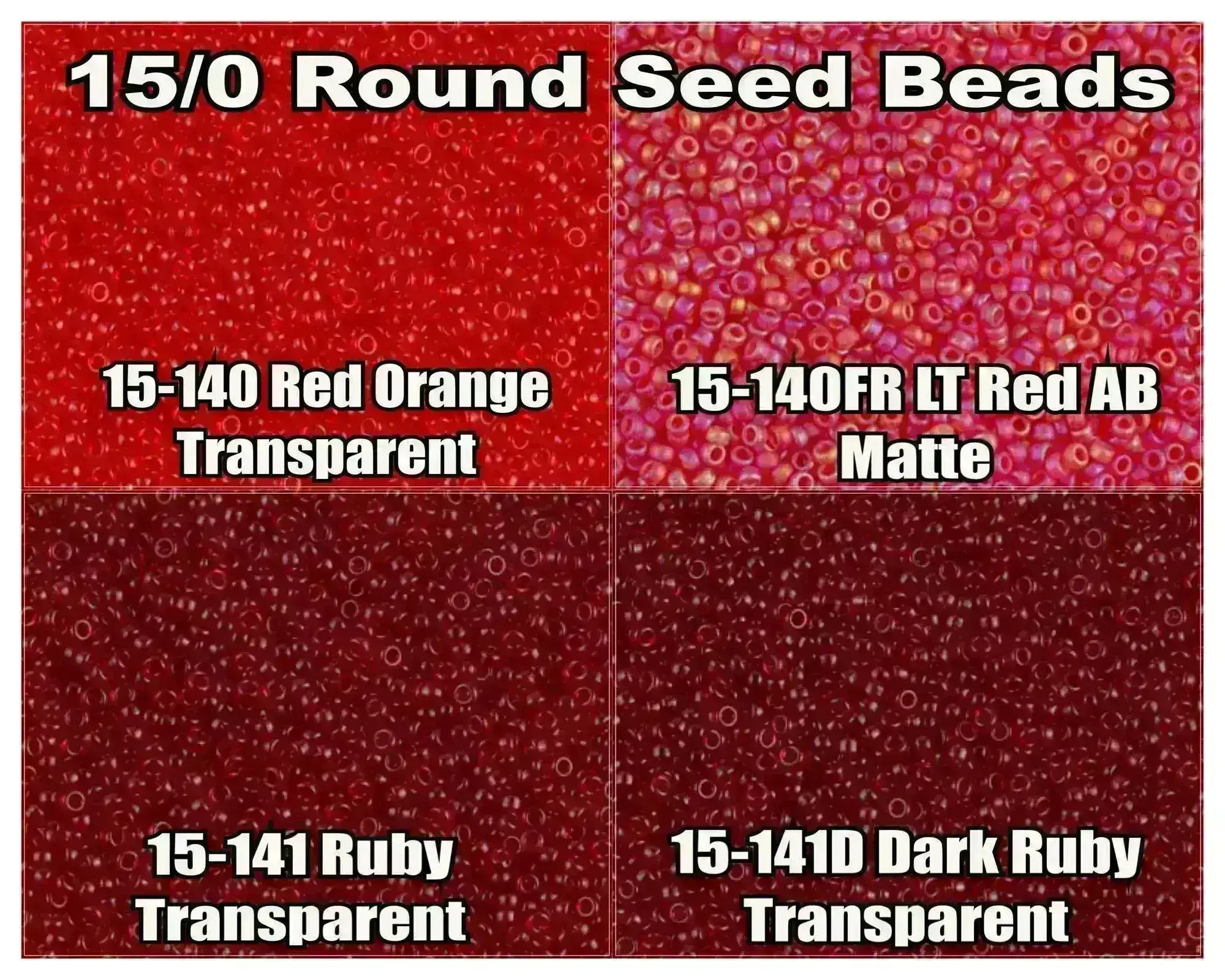 15/0 Miyuki Round Seed Beads  8.2g  15-0140, 15-0140FR, 15-0141, 15-0141D