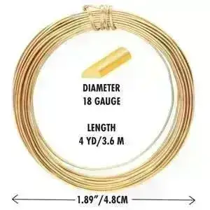 18 Gauge Half Round German-Style Wire in 8 Finishes - Image 5