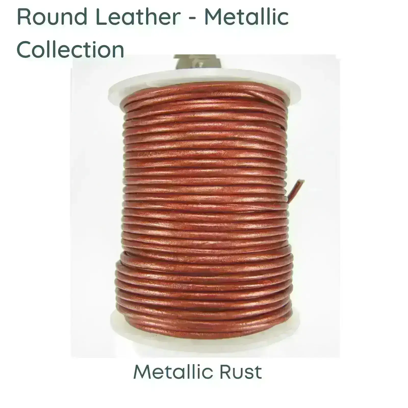 Round Superior Leather, Metallic Collection #2 - Image 2