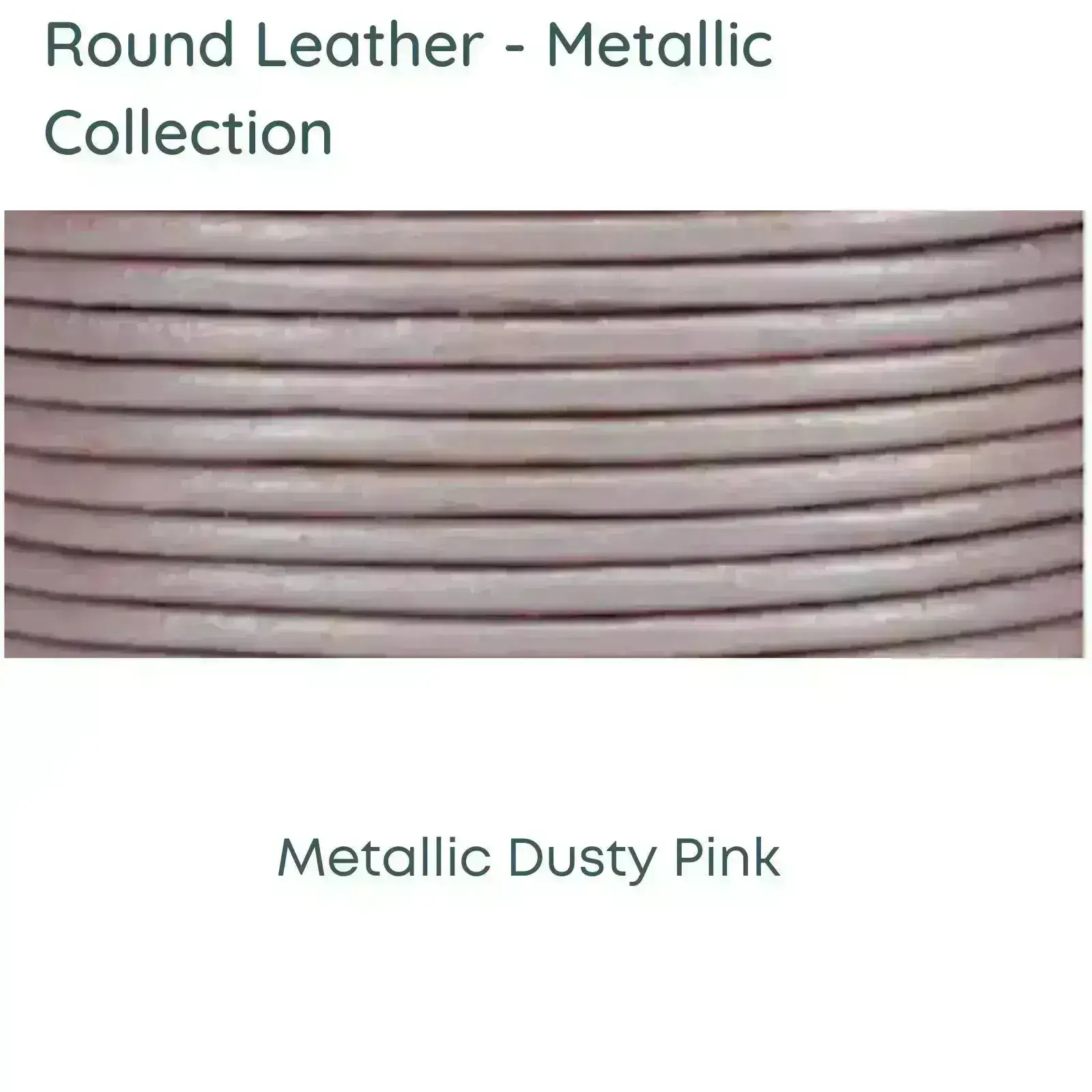 Round Superior Leather, Metallic Collection #2 - Image 6