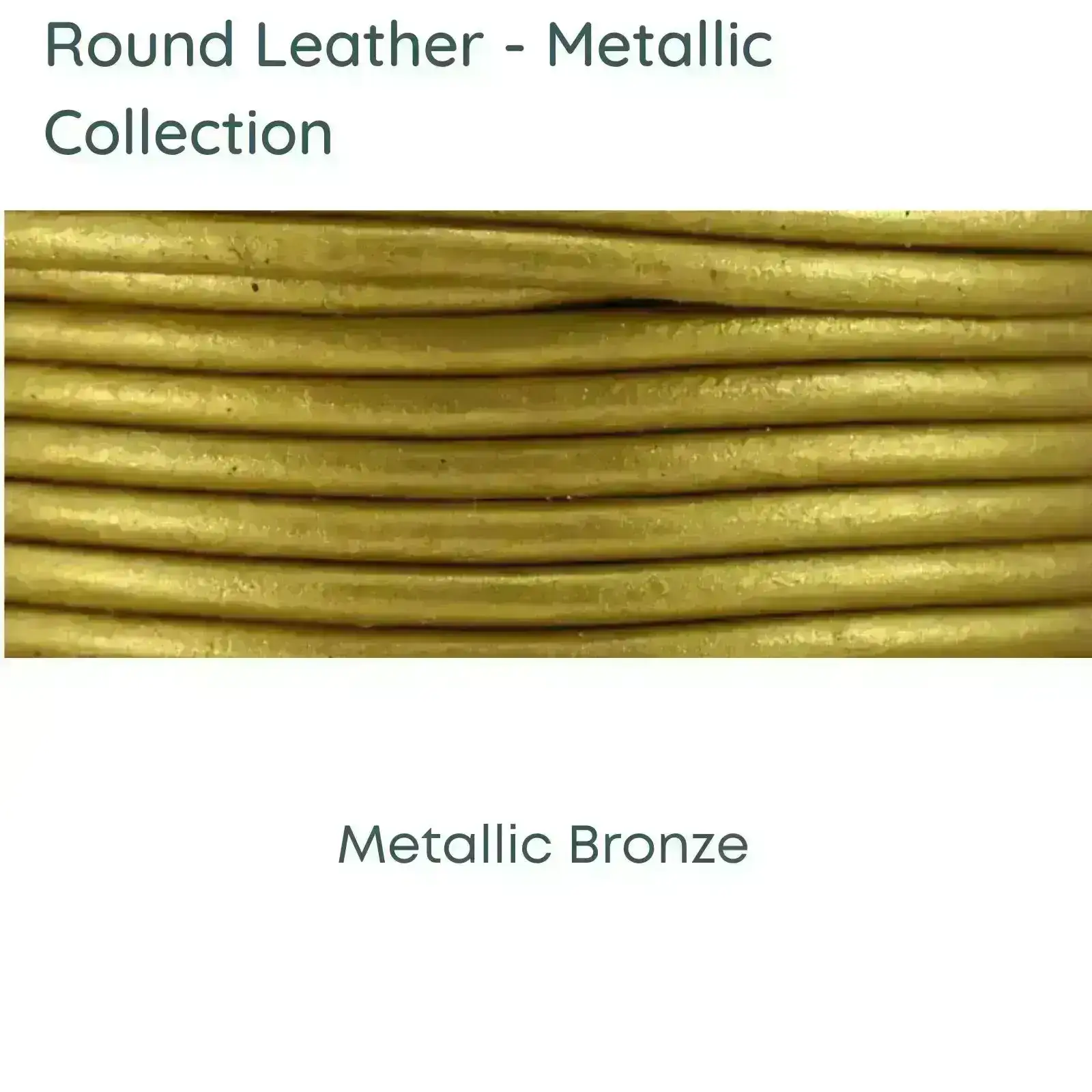 Round Superior Leather, Metallic Collection #2 - Image 7