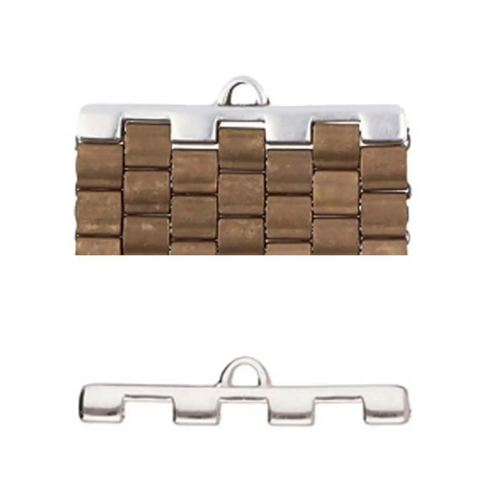 Cymbal Soros IV Tila Bead Ending or Connectors, 2 Pcs. - Image 2