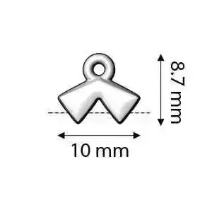 Cymbal Agali II, Kite Bead Ending/Clasp Connectors, 2 Pcs. - Image 2