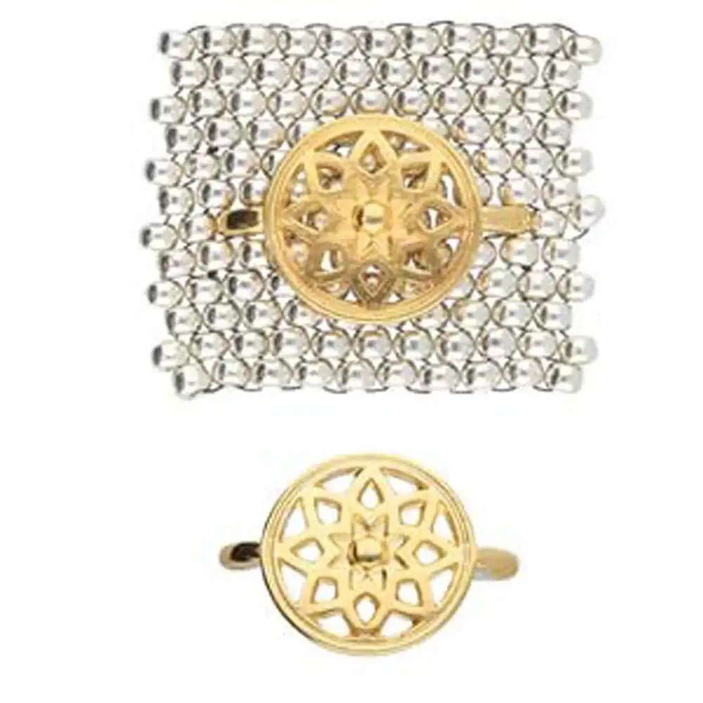 Cymbal Itanos Bead Substitute & Embellishment for Seed Beads, 2 pcs - Image 3