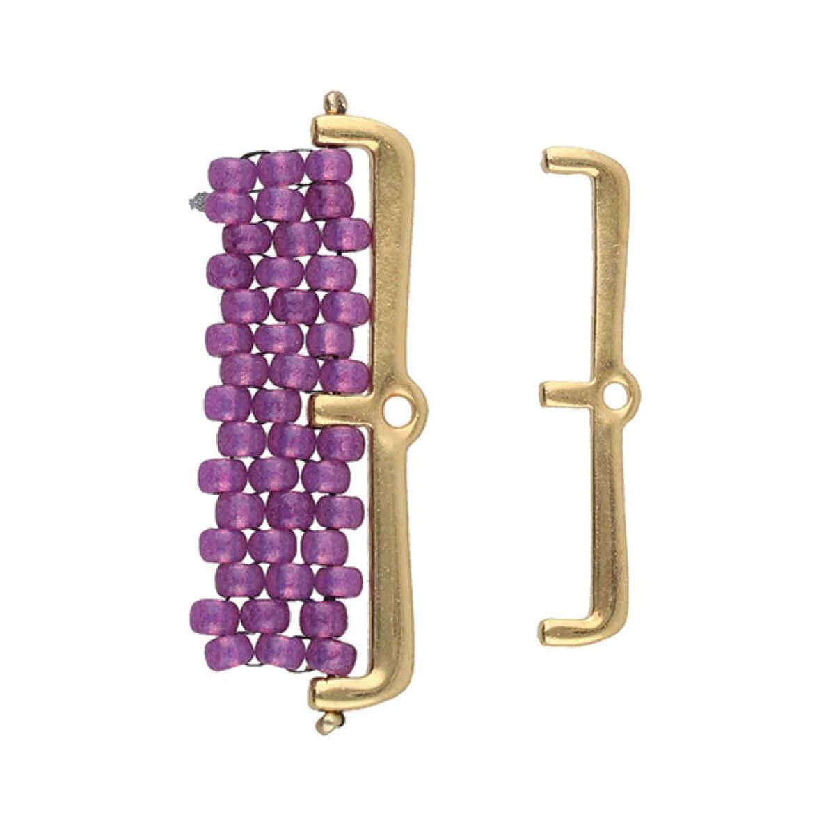 Cymbal Maronia III Seed Bead Ending or Clasp Connector, 2 Pcs. - Image 3