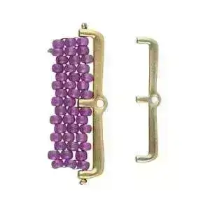 Cymbal Maronia III Seed Bead Ending or Clasp Connector, 2 Pcs. - Image 4