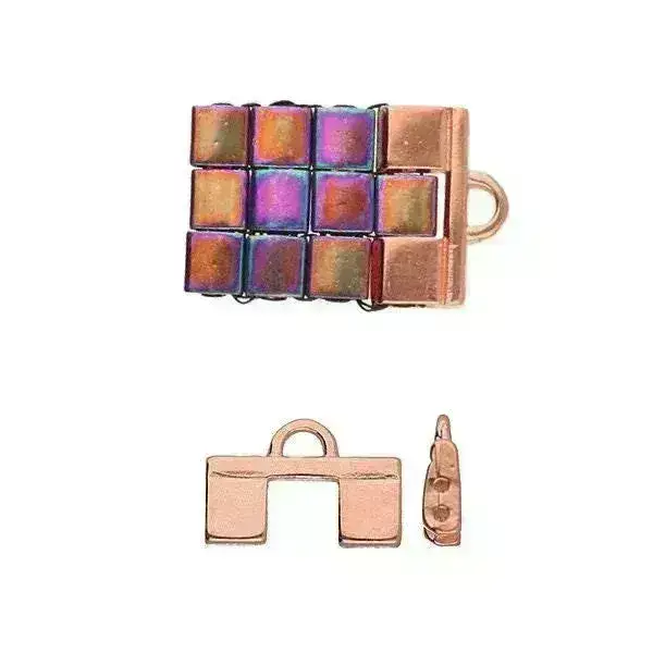 Cymbal Piperi II Tila Bead Ending or Clasp Connector, 2 Pcs. - Image 5