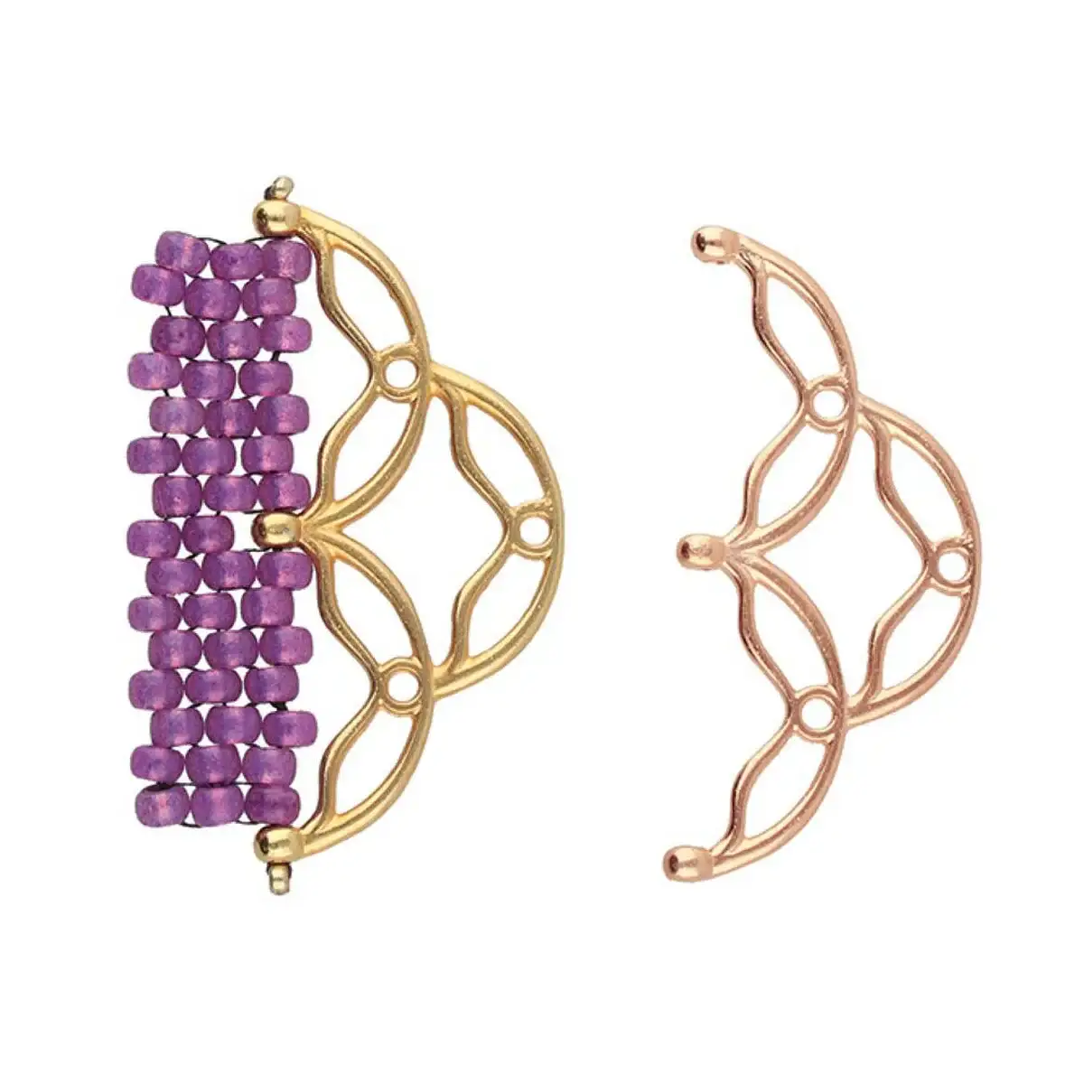 Cymbal Sitanos III Seed Bead Ending or Connectors, 2 Pcs. - Image 6