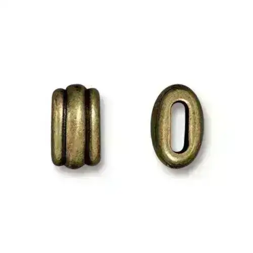 TierraCast Deco Barrel Beads (Crimpable), 2 Sizes, 4 Finishes - Image 5