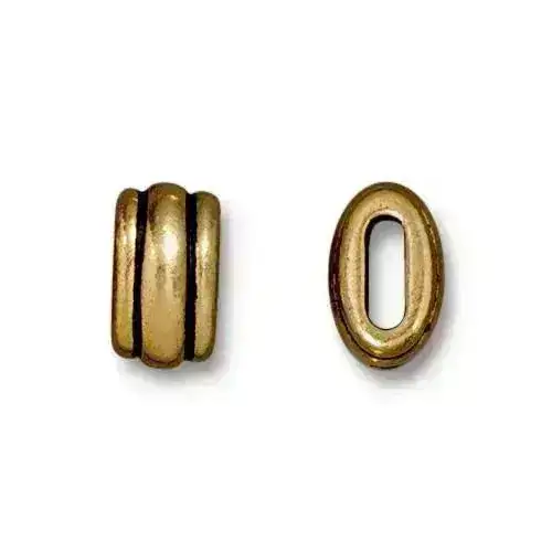 TierraCast Deco Barrel Beads (Crimpable), 2 Sizes, 4 Finishes - Image 6