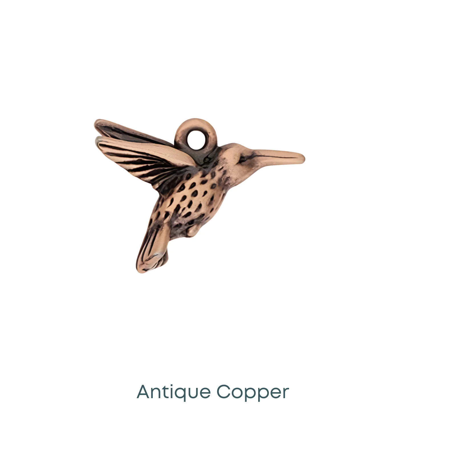Tierracast Hummingbird Charm or Pendant, 2 Pcs. 3 Finishes - Image 4